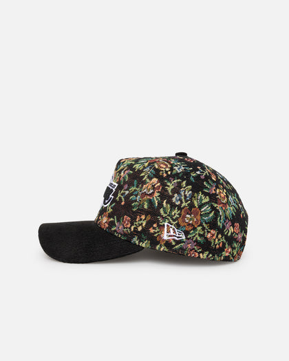New Era Los Angeles Lakers 'Black Corduroy Floral Tapestry' 9FORTY A-Frame Snapback Tapestry/Black