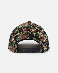 New Era Los Angeles Dodgers 'Black Corduroy Floral Tapestry' 9FORTY A-Frame Snapback Tapestry/Black