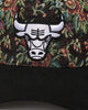 New Era Chicago Bulls 'Black Corduroy Floral Tapestry' 9FORTY A-Frame Snapback Tapestry/Black