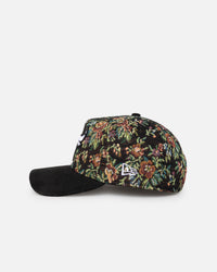New Era Chicago Bulls 'Black Corduroy Floral Tapestry' 9FORTY A-Frame Snapback Tapestry/Black