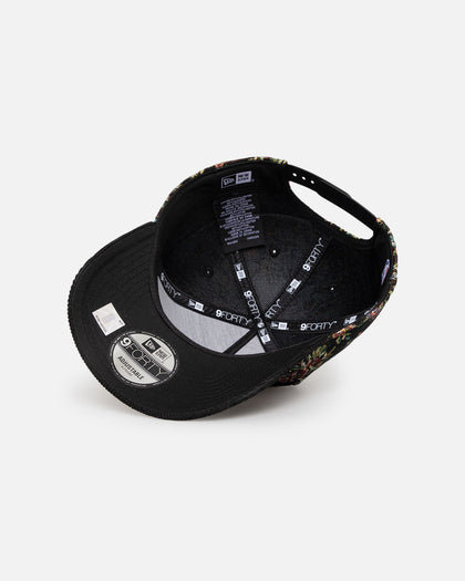 New Era Chicago Bulls 'Black Corduroy Floral Tapestry' 9FORTY A-Frame Snapback Tapestry/Black
