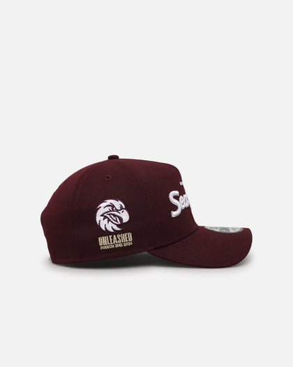 New Era Manly Sea Eagles 'NRL Las Vegas 2024' 9FORTY A-Frame Snapback Maroon