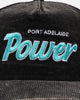 New Era Port Adelaide Power 'Washed Corduroy' Pre-Curved Golfer Snapback Black/Kelly Green