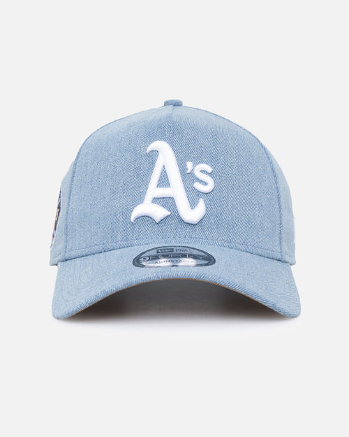 New Era Oakland Athletics 'Denim White' 9FORTY A-Frame Snapback Denim/Wheat/White
