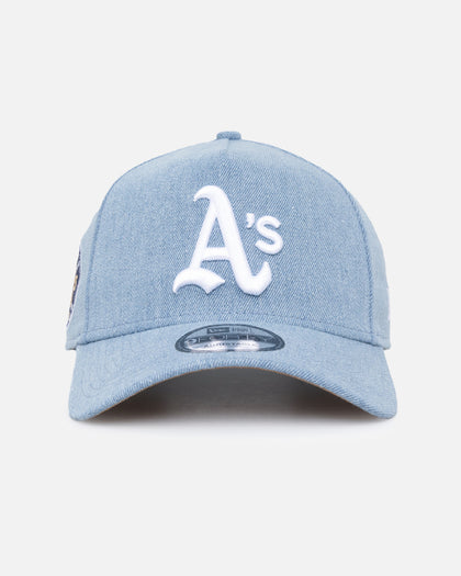 New Era Oakland Athletics 'Denim White' 9FORTY A-Frame Snapback Denim/Wheat/White