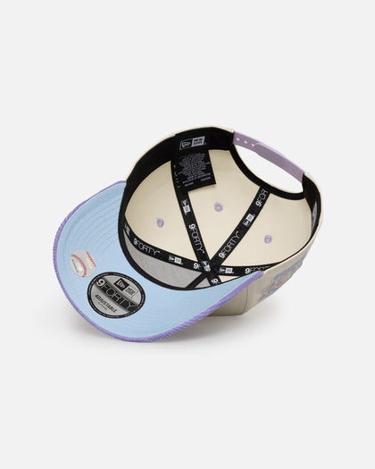 New Era San Diego Padres 'Easter Corduroy' 9FORTY A-Frame Snapback White/Lilac
