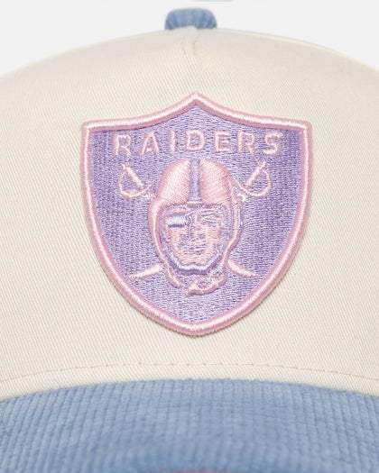 New Era Oakland Raiders 'Easter Corduroy' 9FORTY A-Frame Snapback White/Blue