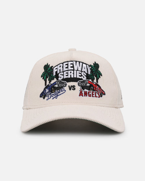 New Era Los Angeles Dodgers X Los Angeles Angels Freeway Series 9FORTY A-Frame Corduroy Snapback White
