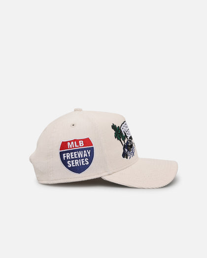 New Era Los Angeles Dodgers X Los Angeles Angels Freeway Series 9FORTY A-Frame Corduroy Snapback White