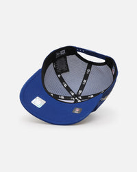 New Era Los Angeles Chargers 'Podium Collection' Pre-Curved Golfer Trucker Snapback Light Royal/Metallic Gold
