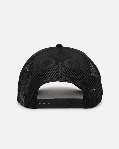 New Era New York Yankees 'Black All Over Mesh' 9FORTY A-Frame Trucker Snapback Black Rigid/Black