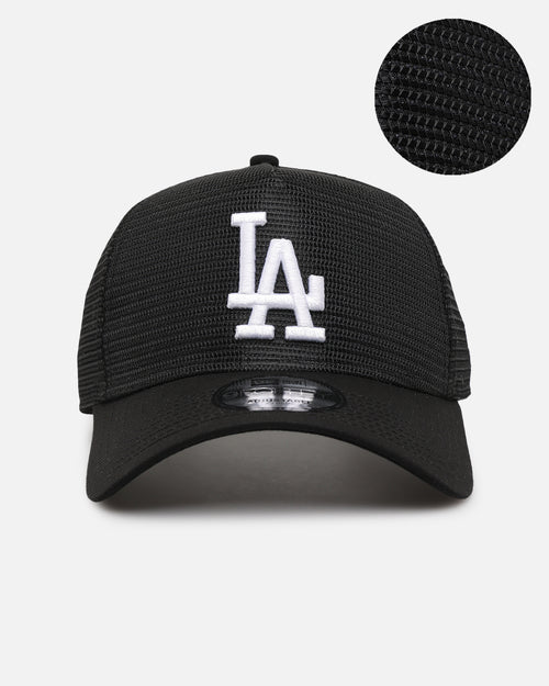 New Era Los Angeles Dodgers 'Black All Over Mesh' 9FORTY A-Frame Trucker Snapback Black Rigid/Black