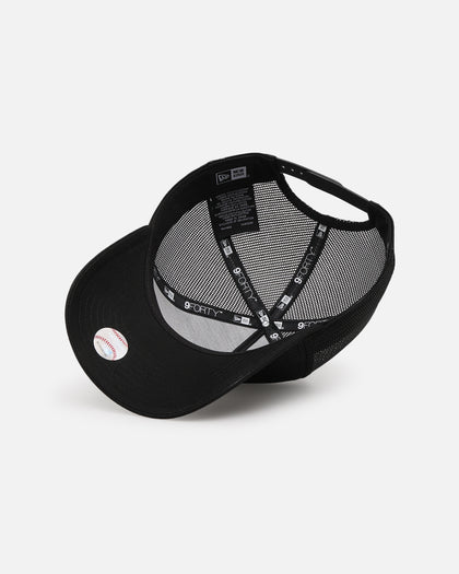 New Era Los Angeles Dodgers 'Black All Over Mesh' 9FORTY A-Frame Trucker Snapback Black Rigid/Black