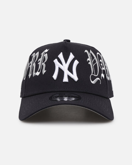 New Era New York Yankees 'Gothic Script' 9FORTY A-Frame Snapback Navy/Grey