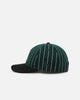 New Era New York Yankees 9FIFTY Retro Melton Pinstripe Strapback Dark Green/Black