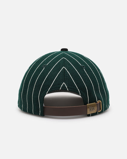New Era Los Angeles Lakers 9FIFTY Retro Melton Pinstripe Strapback Dark Green/Black