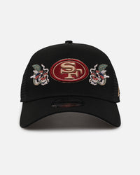 New Era San Francisco 49ers 'Dragon Collection 2.0' 9FORTY A-Frame Trucker Snapback Black