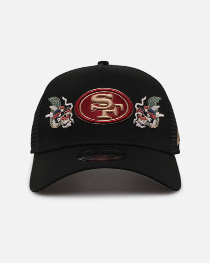 New Era San Francisco 49ers 'Dragon Collection 2.0' 9FORTY A-Frame Trucker Snapback Black