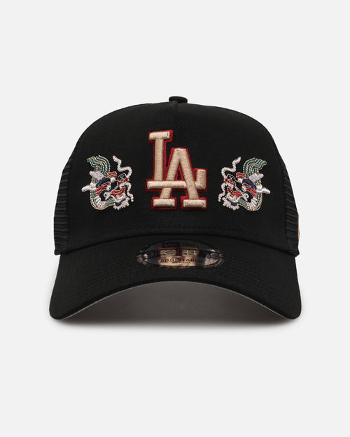 New Era Los Angeles Dodgers 'Dragon Collection 2.0' 9FORTY A-Frame Trucker Snapback Black