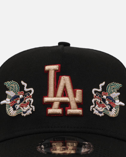 New Era Los Angeles Dodgers 'Dragon Collection 2.0' 9FORTY A-Frame Trucker Snapback Black