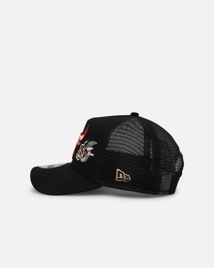 New Era Chicago Bulls 'Dragon Collection' 9FORTY A-Frame Trucker Snapback Black