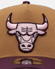 New Era Chicago Bulls 'Rustic Rose' 9FORTY A-Frame Trucker Snapback Wheat