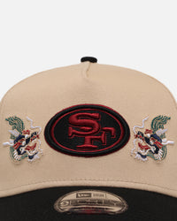 New Era San Francisco 49ers 'Dragon Collection 2.0' 9FORTY A-Frame Snapback Black/Oak