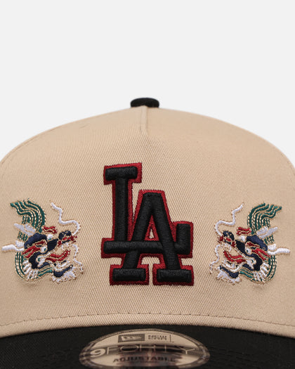 New Era Los Angeles Dodgers 'Dragon Collection 2.0' 9FORTY A-Frame Snapback Black/Oak
