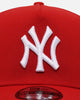 New Era New York Yankees "Scarlet White" 39THIRTY A-Frame Stretch Fit Scarlet/White