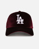 New Era Los Angeles Dodgers 'Velvet Dreams' 9FORTY A-Frame Snapback Maroon/Grey