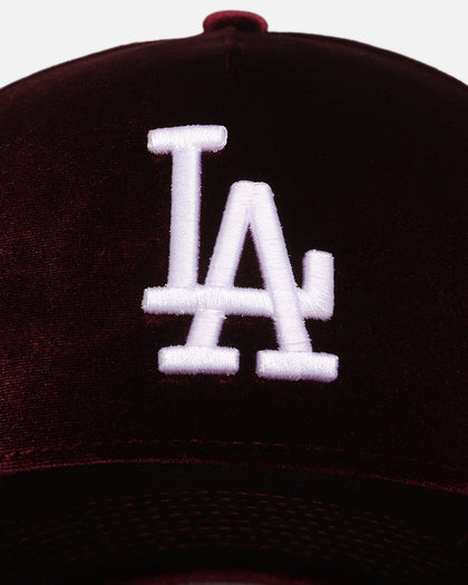 New Era Los Angeles Dodgers 'Velvet Dreams' 9FORTY A-Frame Snapback Maroon/Grey