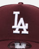 New Era Los Angeles Dodgers 'Polychromatic' 9FORTY A-Frame Snapback Maroon