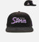 New Era Melbourne Storm 'NRL Golfer Washed Black' Pre-Curved Corduroy Golfer Snapback Washed Black