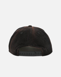 New Era Cronulla Sutherland Sharks 'NRL Golfer Washed Black' Pre-Curved Corduroy Golfer Snapback Washed Black
