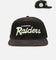 New Era Canberra Raiders 'NRL Golfer Washed Black' Pre-Curved Corduroy Golfer Snapback Washed Black