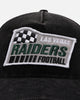 New Era Las Vegas Raiders 'Washed Cord Racer' Corduroy Golfer Trucker Snapback Washed Black
