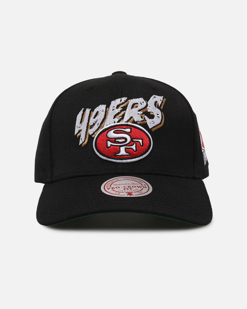 Mitchell & Ness San Francisco 49ers Flames Pro Crown Snapback Black