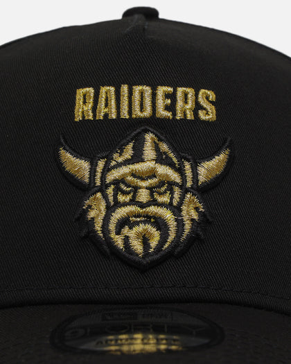 New Era Canberra Raiders 9FORTY A-Frame Snapback Black/Gold