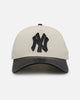 New Era New York Yankees 'Leather Visor' 9FORTY A-Frame Snapback Chrome White/Black