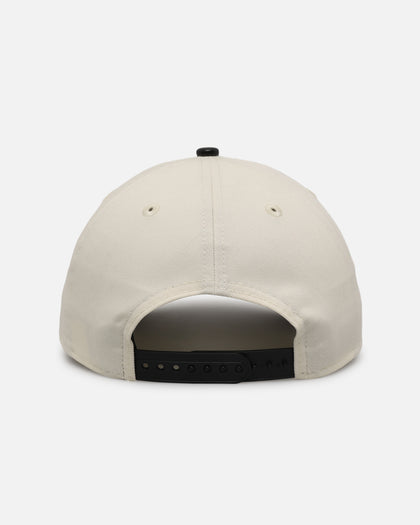 New Era New York Yankees 'Leather Visor' 9FORTY A-Frame Snapback Chrome White/Black