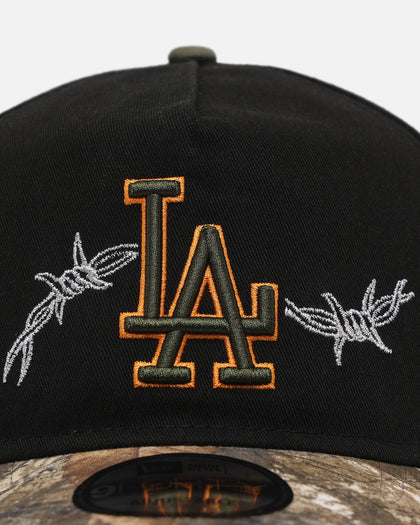 New Era Los Angeles Dodgers 'Realtree Grit 2.0' 9FORTY A-Frame Snapback Black/Green/Orange