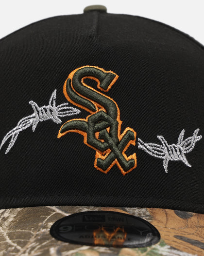New Era Chicago White Sox 'Realtree Grit 2.0' 9FORTY A-Frame Snapback Black/Green/Orange