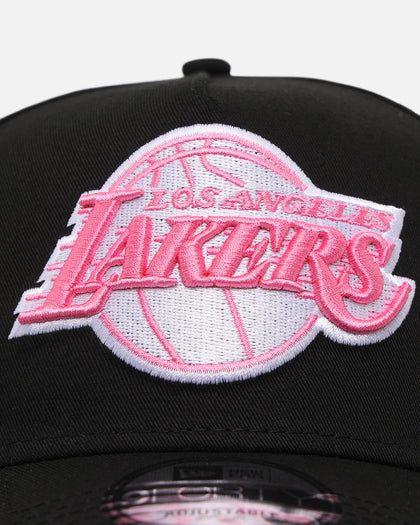 New Era Los Angeles Lakers 'Black Pink' 9FORTY A-Frame Snapback Black/Pink