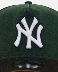 New Era New York Yankees 'Washed Green' 9FORTY A-Frame Strapback Green/Black