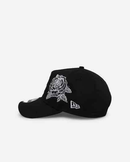 New Era Los Angeles Dodgers 'Ornate Rose' 9FORTY A-Frame Snapback Black/White