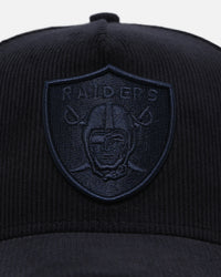 New Era Las Vegas Raiders 'Navy Tonal Cord' 9FORTY A-Frame Corduroy Snapback Navy