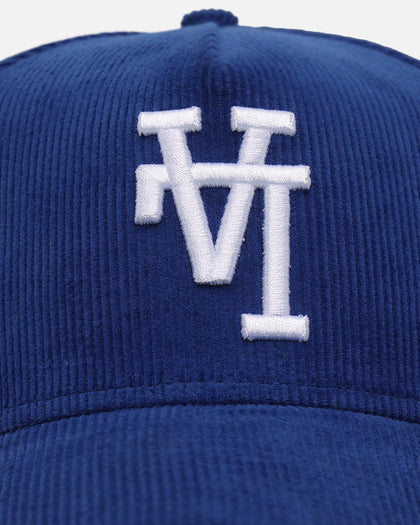 New Era Los Angeles Dodgers 'Upside Down LA Cord' 9FORTY A-Frame Corduroy Snapback Royal