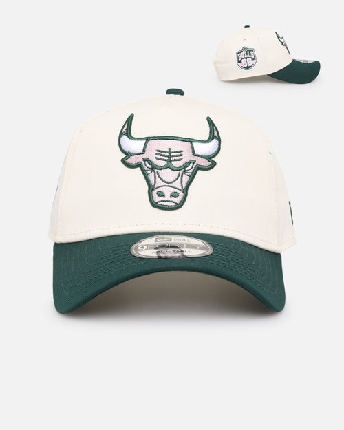 New Era Chicago Bulls 'Chrome Dark Green' 9FORTY A-Frame Snapback Chrome/Dark Green