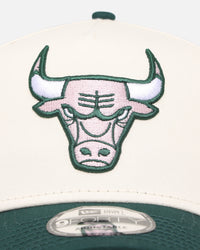 New Era Chicago Bulls 'Chrome Dark Green' 9FORTY A-Frame Snapback Chrome/Dark Green