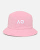 New Era Australian Open '25 Reversible Terry Bucket Hat Pastel Pink